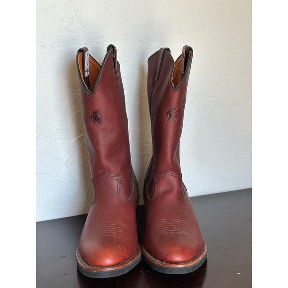 Men’s Chippewa Leather engineer motorcycle boots sz 9 1/2 main image 8